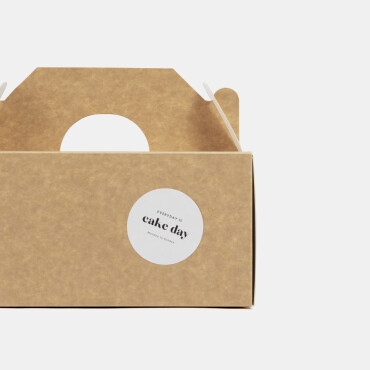 Round "Cake day" stickers, 15pcs image