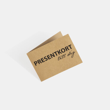 Gift card A6 four sided, landscape image