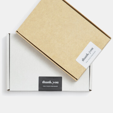 Vertical "Thank you" stickers, 18 pcs image